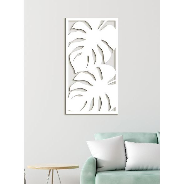 Dřevěný obrázek listí