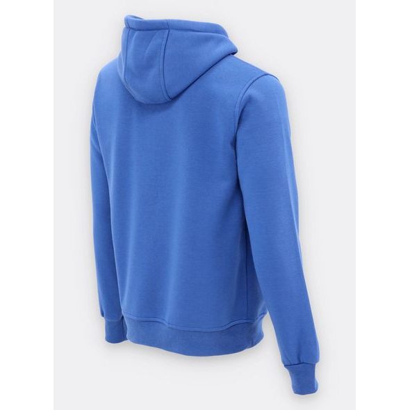 Pánská mikina s kapucí bez potisku modrá