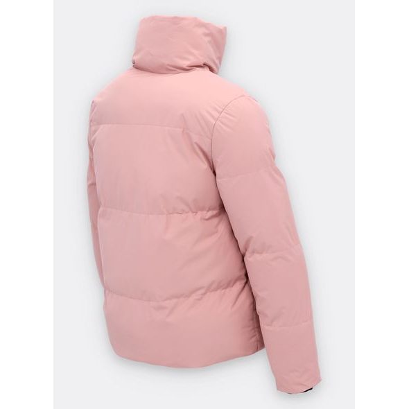 Dámska krátka zimná bunda púdrová