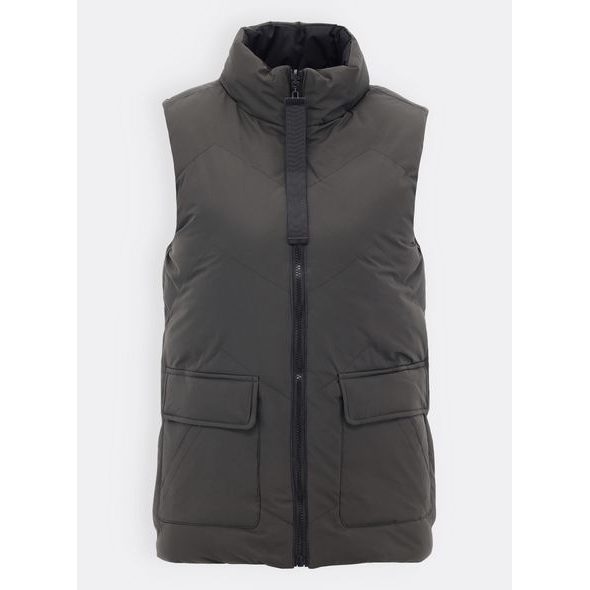 DÁMSKÁ PRODLOUŽENÁ VESTA TMAVĚ ZELENÁ