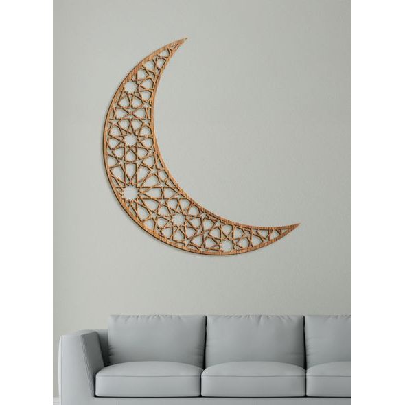 Dřevěný obraz na zeď Půlměsíc