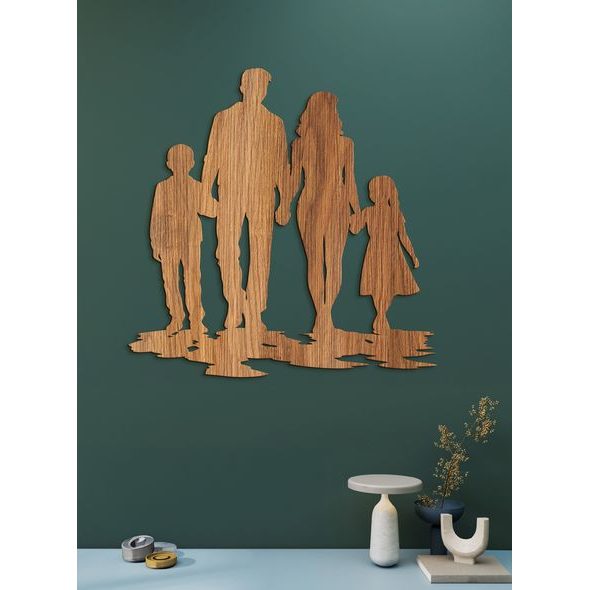 Drevený obraz na stenu RODINA