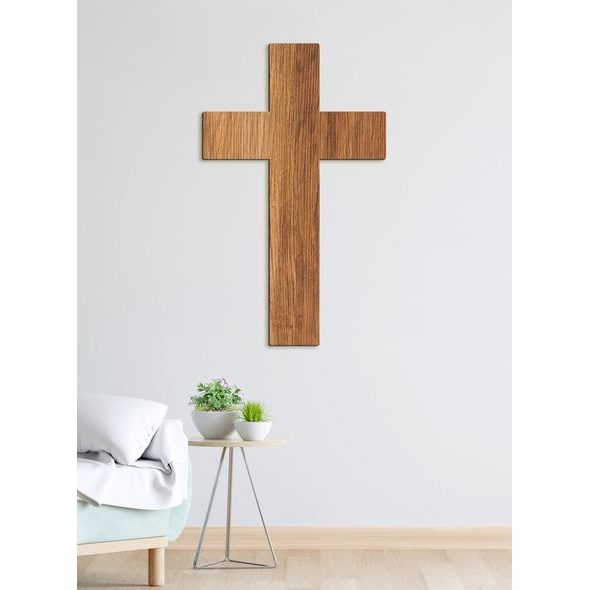 Dřevěná nástěnná dekorace Kříž