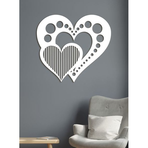 Dřevěný nástěnný obraz Srdce