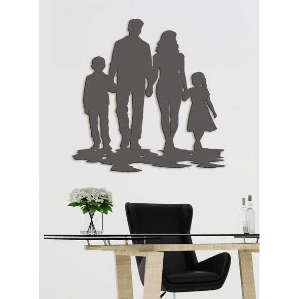 Drevený obraz na stenu RODINA