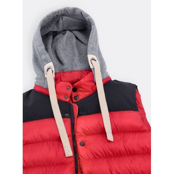 Pánská prošívaná vesta červená