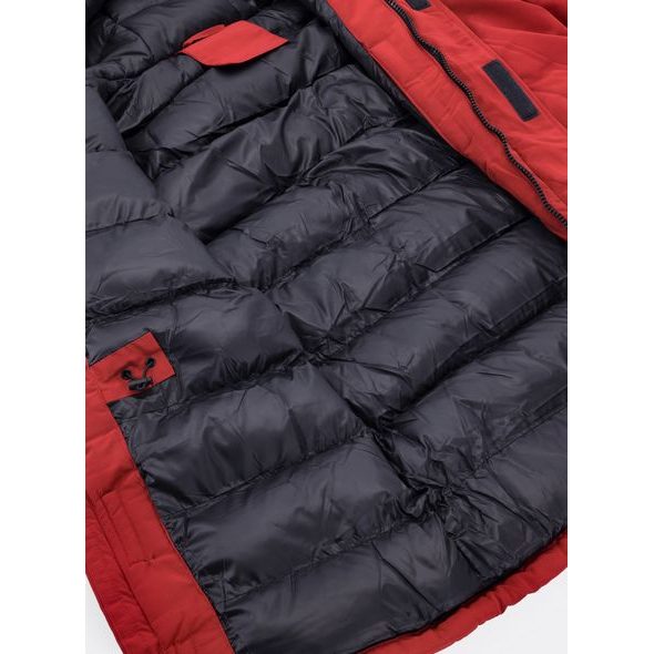 Pánská zimní bunda vínová