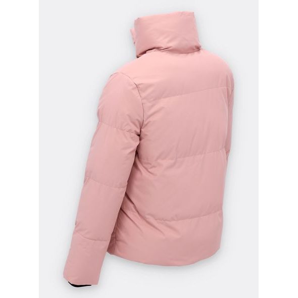 Dámska krátka zimná bunda púdrová
