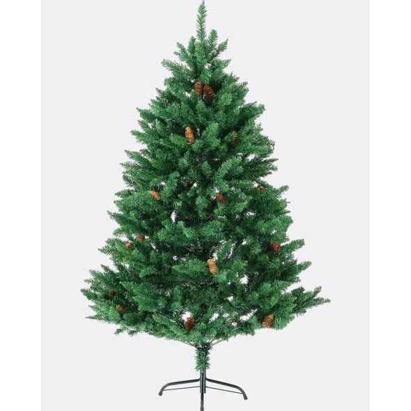 UMĚLÝ VÁNOČNÍ STROMEK SMRK ELEGANT S ŠIŠKAMI