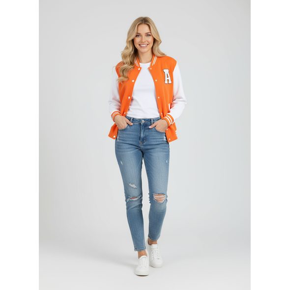 DÁMSKÁ SPORTOVNÍ MIKINA ORANŽOVÁ