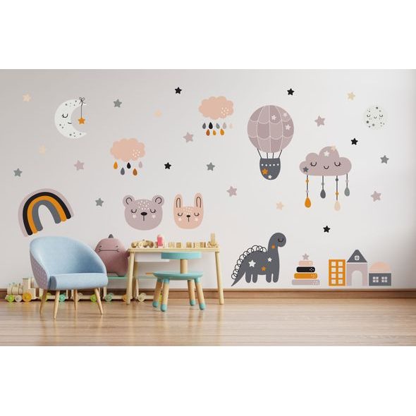 Pastelové barvy hvězdná noc