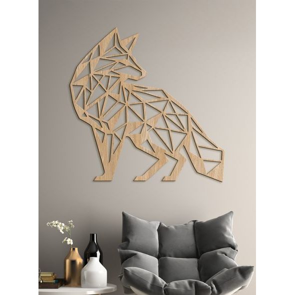 Dřevěný obraz Líška