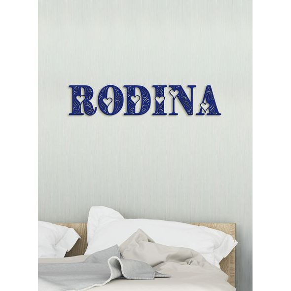 Drevený nápis RODINA