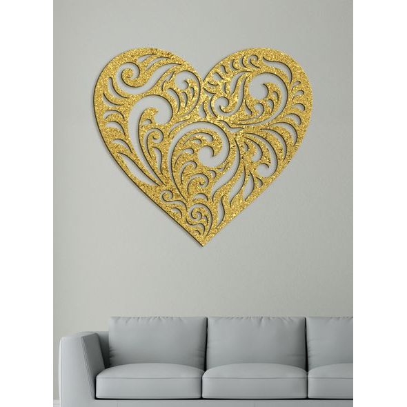 Dřevěný nástěnný obraz Srdce SPIRIT