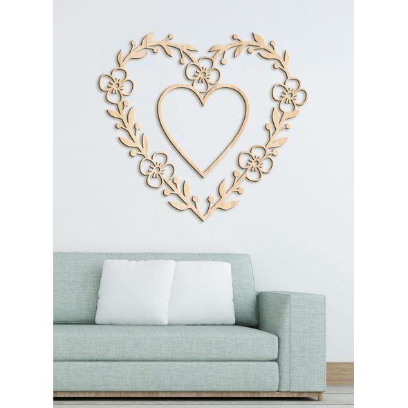 Romantický obraz na stenu HEART