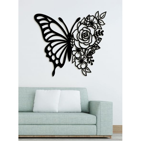 Dřevěný obraz na zeď Motýl