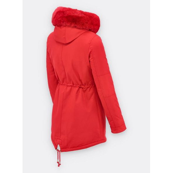 Dámska zimná bunda červená