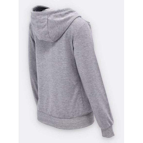 Dámska mikina s kapucňou sivá