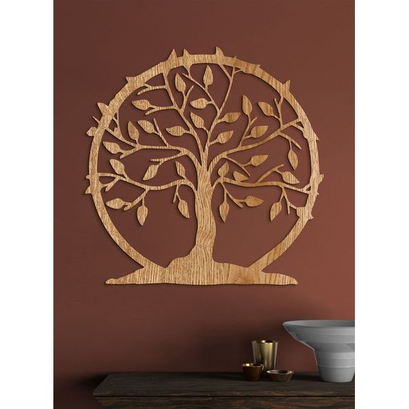 Dřevěná dekorace strom života