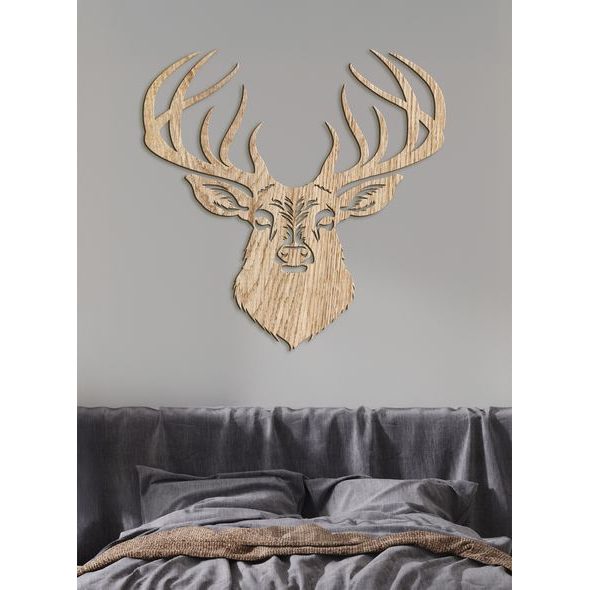 Dřevěný obrázek jelena