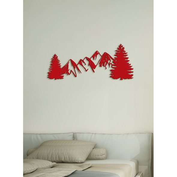 Dřevěná dekorace na zeď HORY