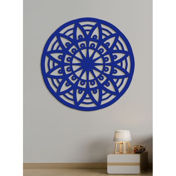 Dřevěná mandala na stěně FLOWER