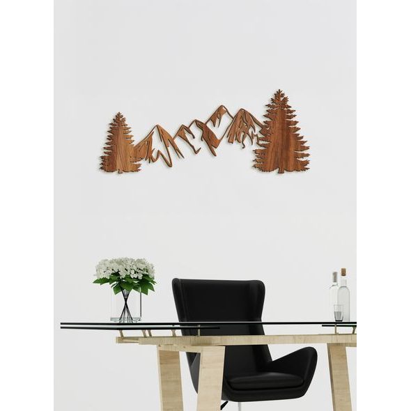 Dřevěná dekorace na zeď HORY