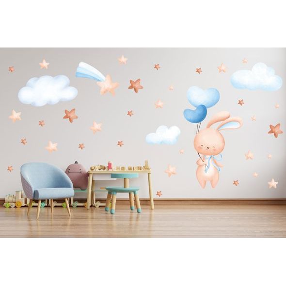 Roztomilý zajačik medzi hviezdami