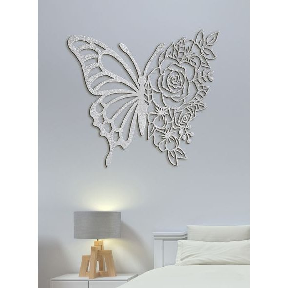 Dřevěný obraz na zeď Motýl