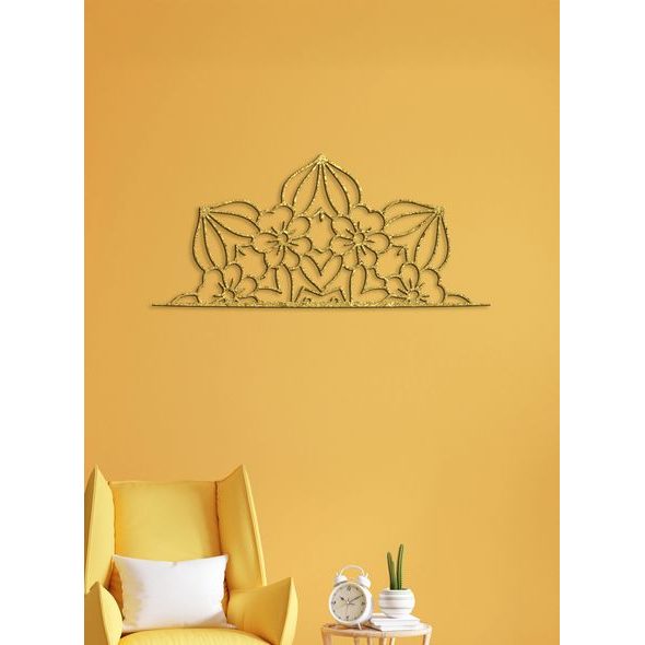 Drevená mandala polkruh CROWN