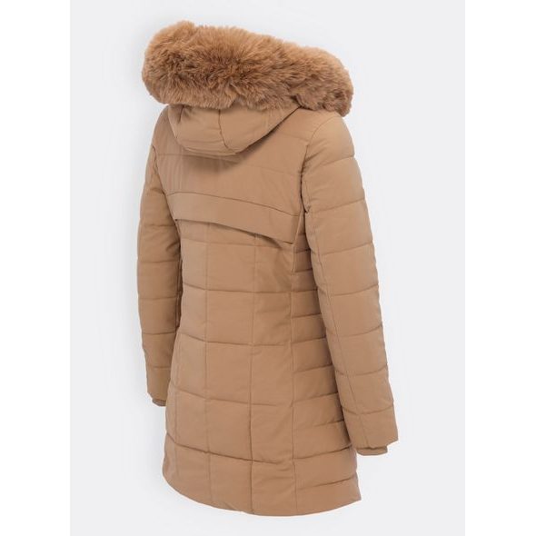 Dámská prošívaná bunda béžová