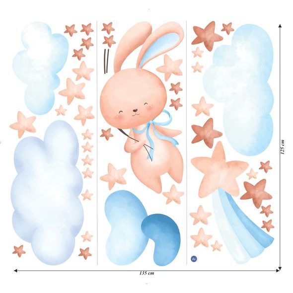 Roztomilý zajačik medzi hviezdami