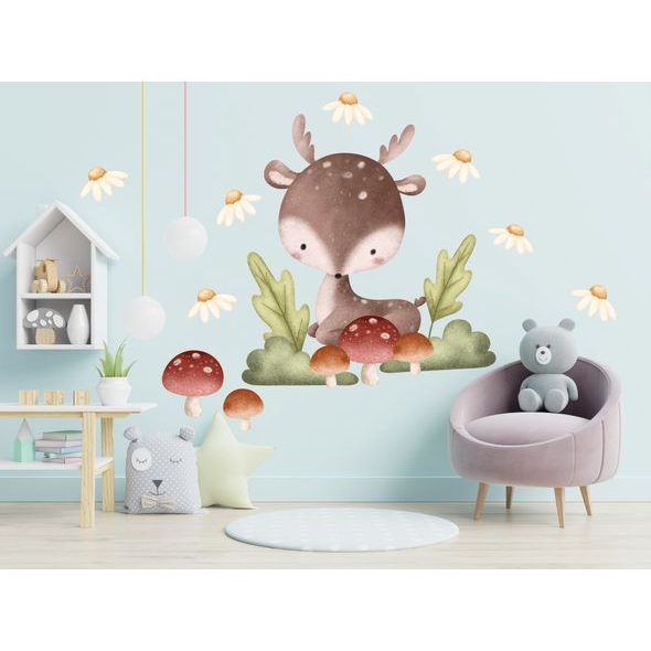 Roztomilý srneček v lese