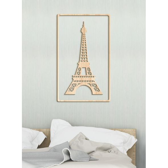 Dřevěný obrázek Eiffelovy věže