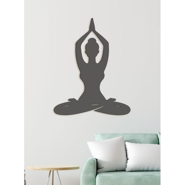 Dřevěný obraz Harmonie jógy