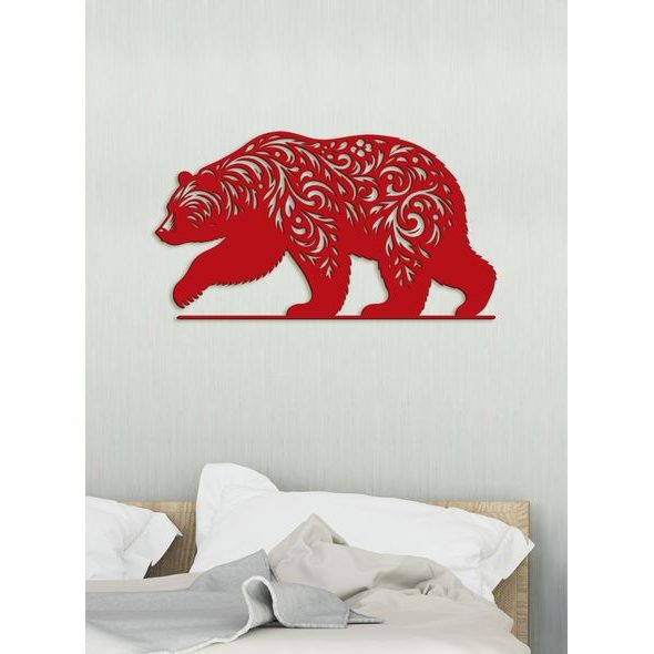 Drevený obraz Medveď