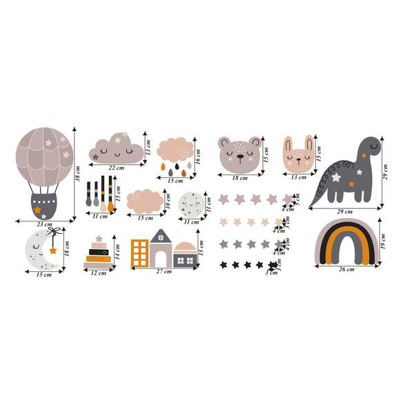 Pastelové barvy hvězdná noc