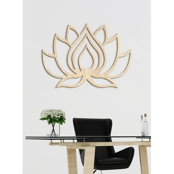 Dřevěný obraz na stěně LOTOS