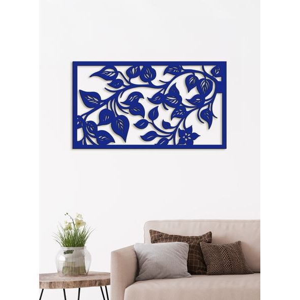 Dřevěný obraz na stěně Lístie