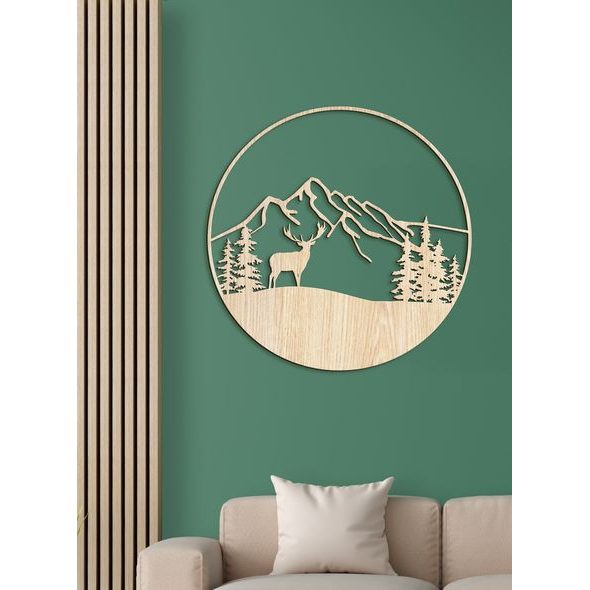 Mandala s motivem jelena