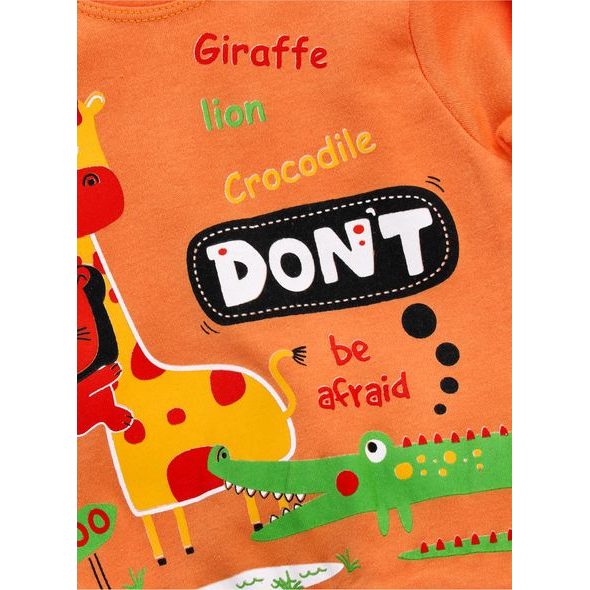 Kojenecká souprava VESELÉ SAFARI oranžová