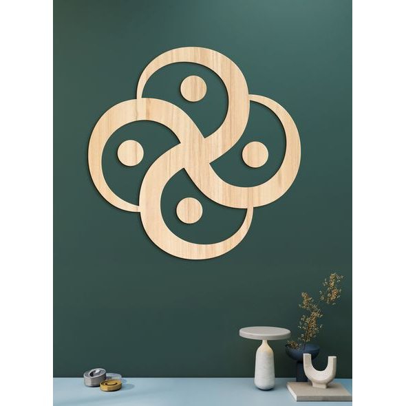 Dřevěné dekorace Čtyři prvky