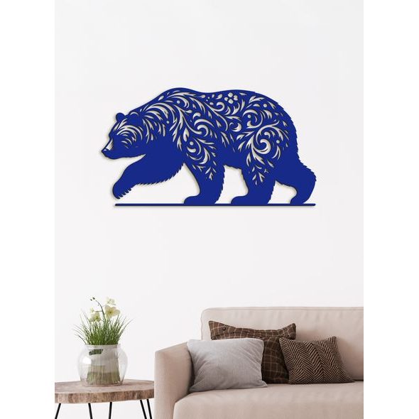 Drevený obraz Medveď