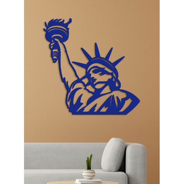 Dřevěná nástěnná malba Socha Svobody