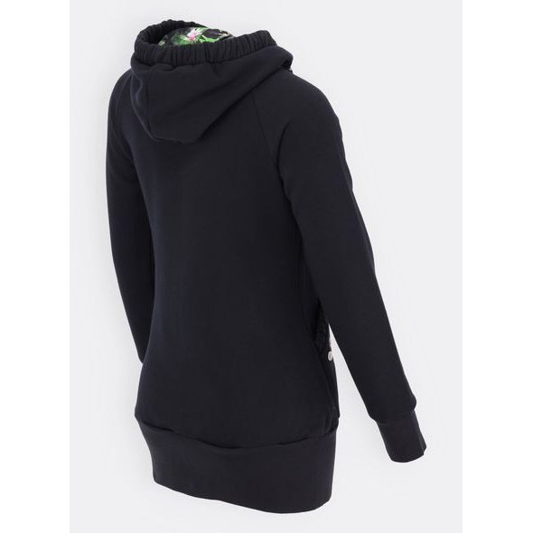 Prodloužená mikina černá