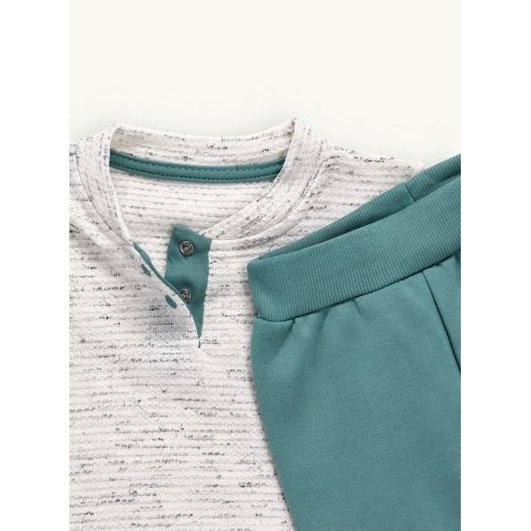 Dětská dvoudílná tepláková souprava zelená