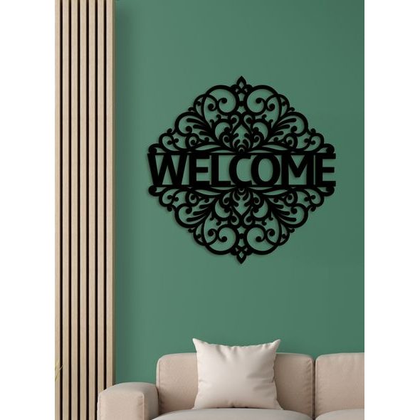 Drevený nápis "WELCOME"