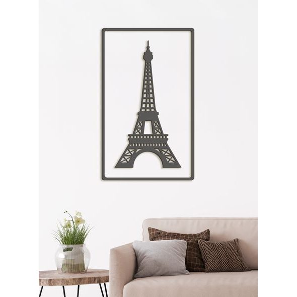 DŘEVĚNÝ OBRÁZEK EIFFELOVY VĚŽE