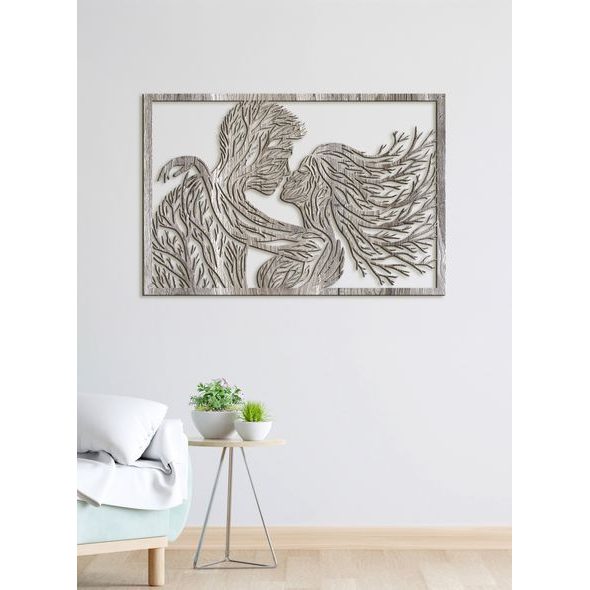 Romantický dřevěný obrázek BOZK