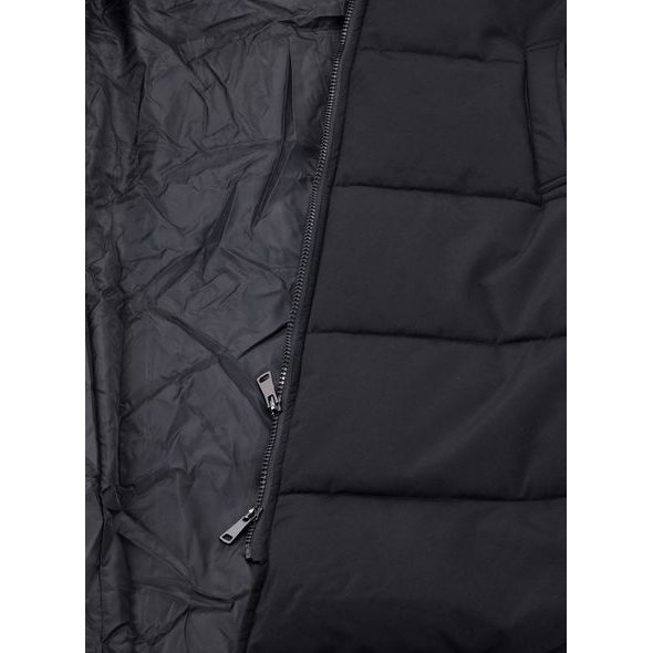 Dámska dlhá zimná bunda čierna